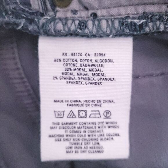 Anthropologie Pilcro Letterpress Serif Fit Gray Jeans Skinny Pant Zipper Wmns 29 - Picture 7 of 13